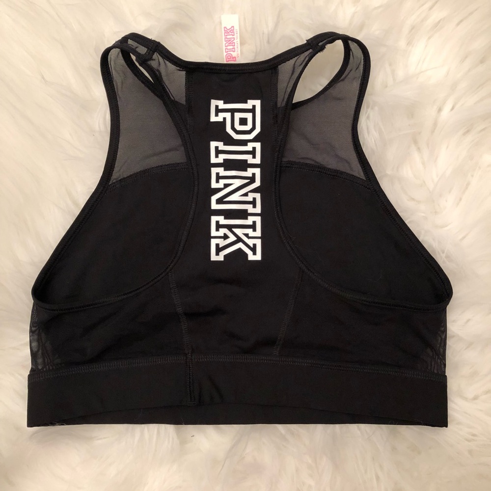 Pink sports bra